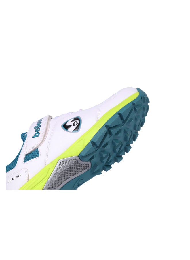 SG أحذية الكريكيت SG CENTURY 6.0 (أبيض/أخضر بحري/أخضر فوسفوري) - المملكة المتحدة-8 - Image 5